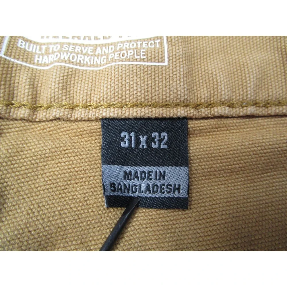 Carhartt Rugged Flex Relaxed Fit Canvas Work Pants Brown BN2517-M Mens 31x32